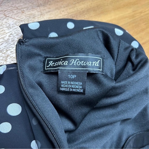 Jessica Howard Black and White Ruffled Tiered Mini Dress - Picture 5 of 15